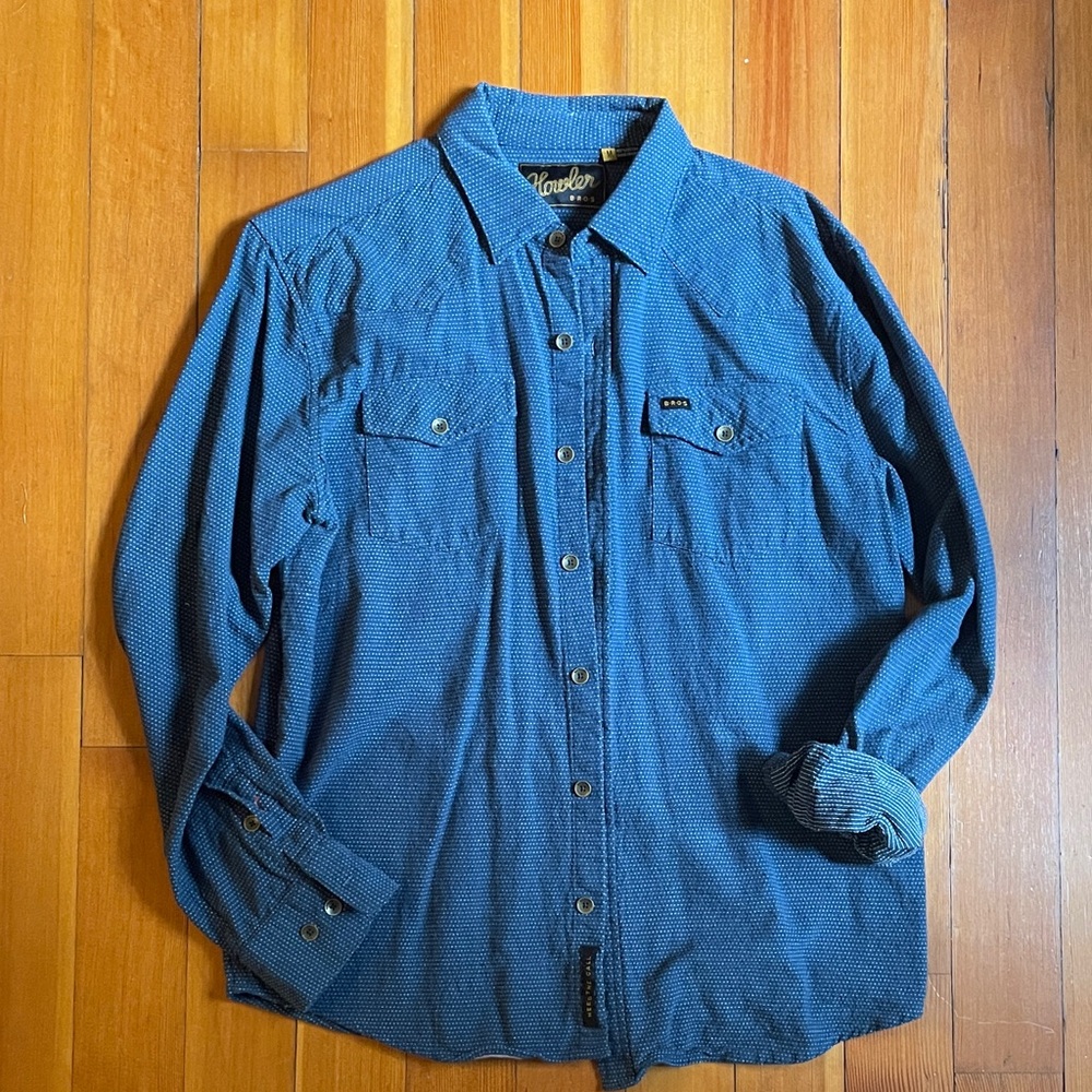 Howler Brothers Blue Patterned Shirt